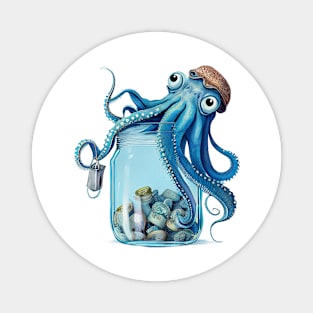 Cute Clever Octopus Magnet